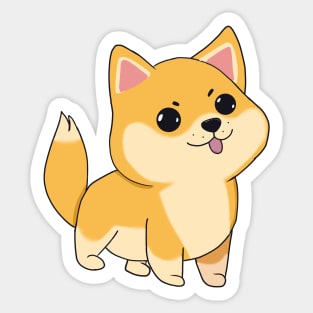 Kawaii Shiba Inu Dog, Love Shiba Inus Sticker